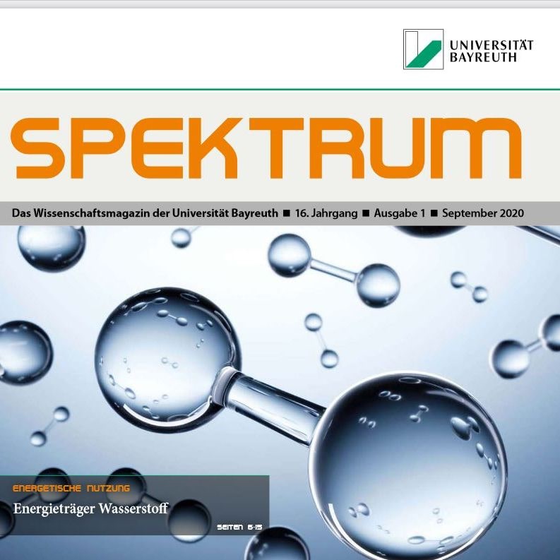 Titelbild des Wissenschaftsmagazins Spektrum der Universität Bayreuth