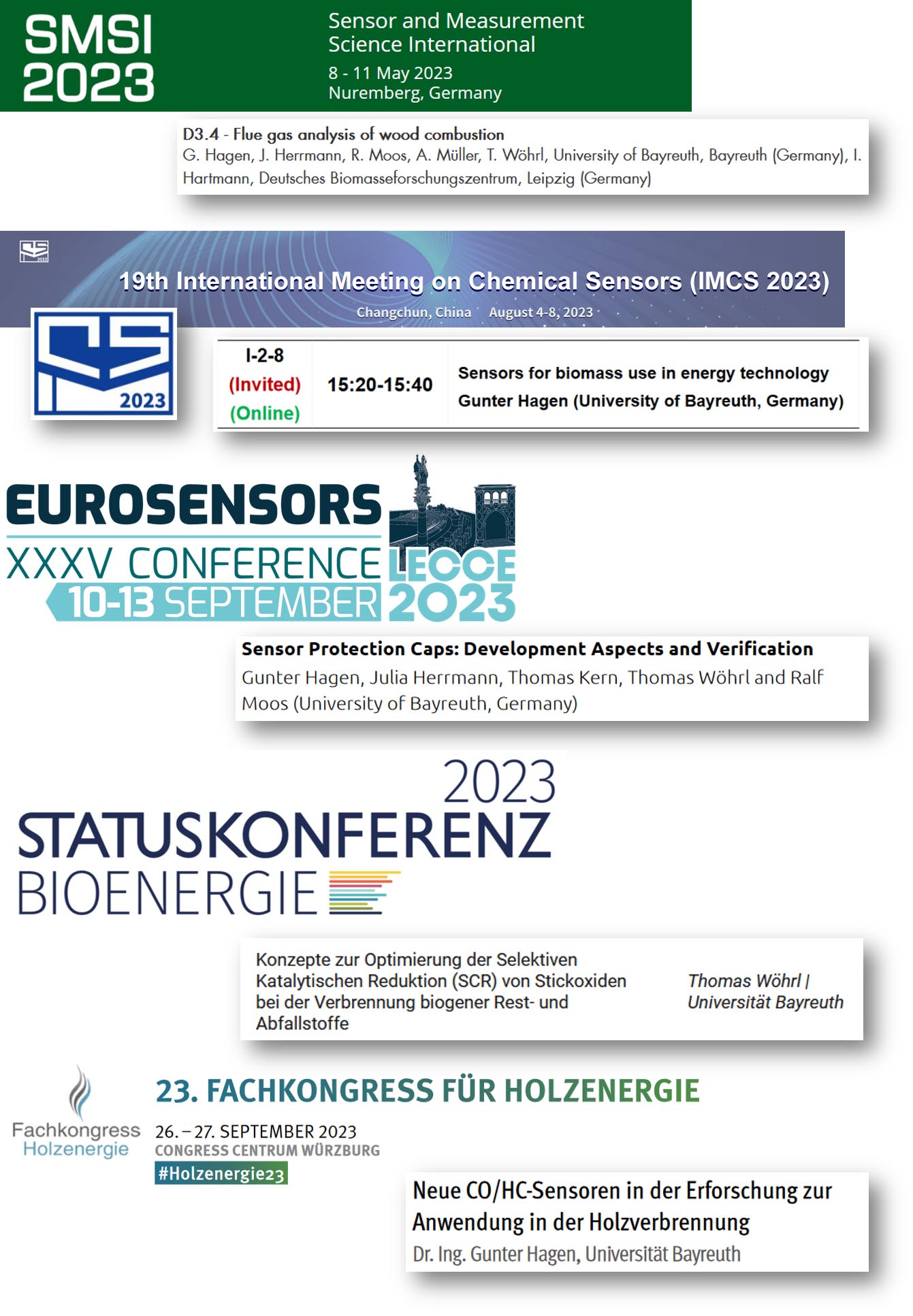 ZET -Keylab Clean Air nimmt an nationalen und internationalen Tagungen teil